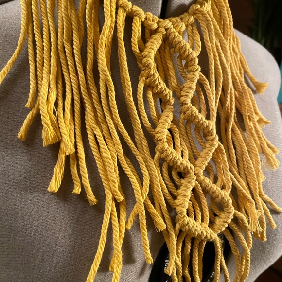 Handmade Macrame Crochet Necklace - Picture 3 of 4